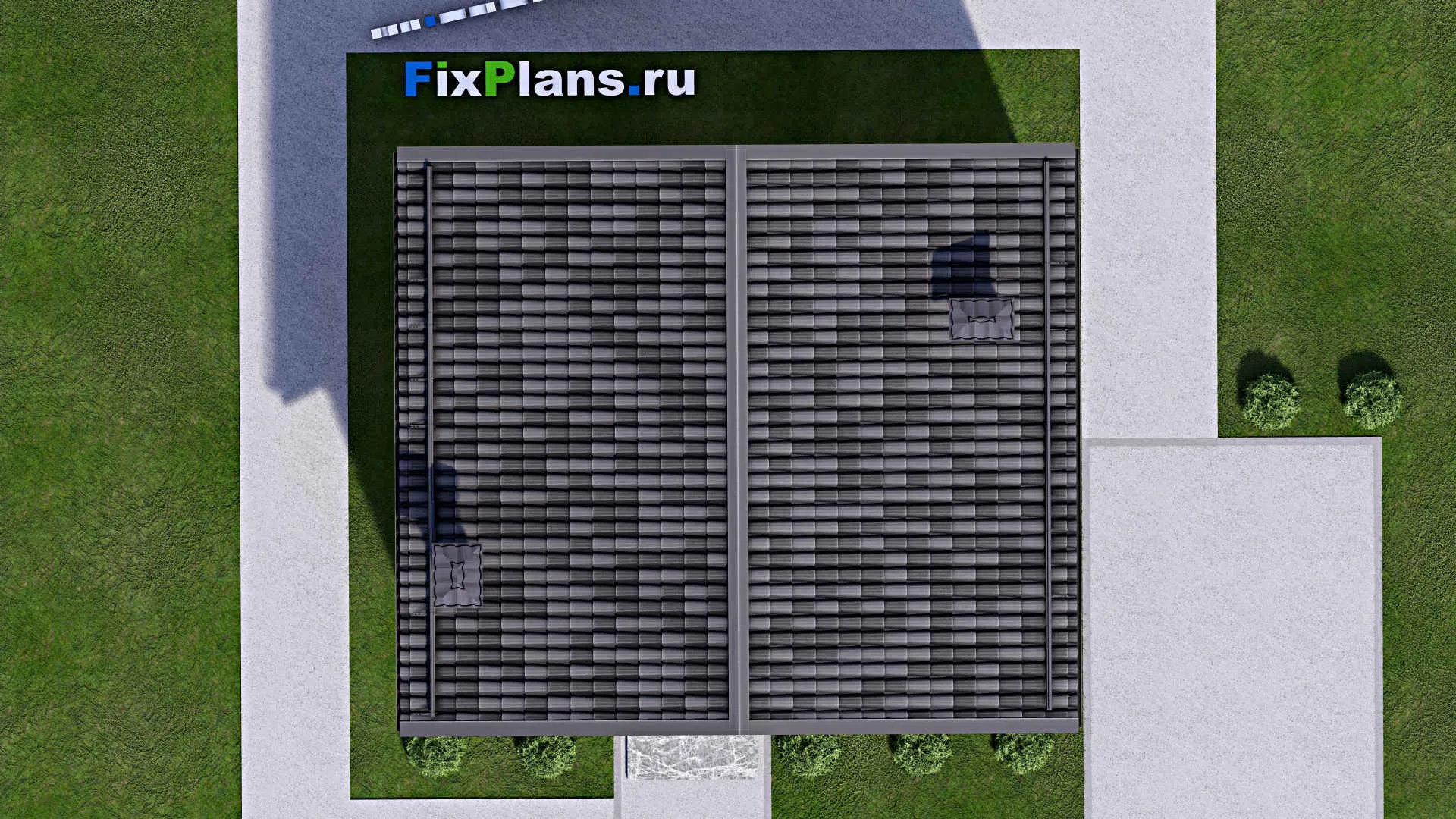 F-9899 - Проект дома с мансардой 9 на 9, площадью 90 м² с 4 спальнями