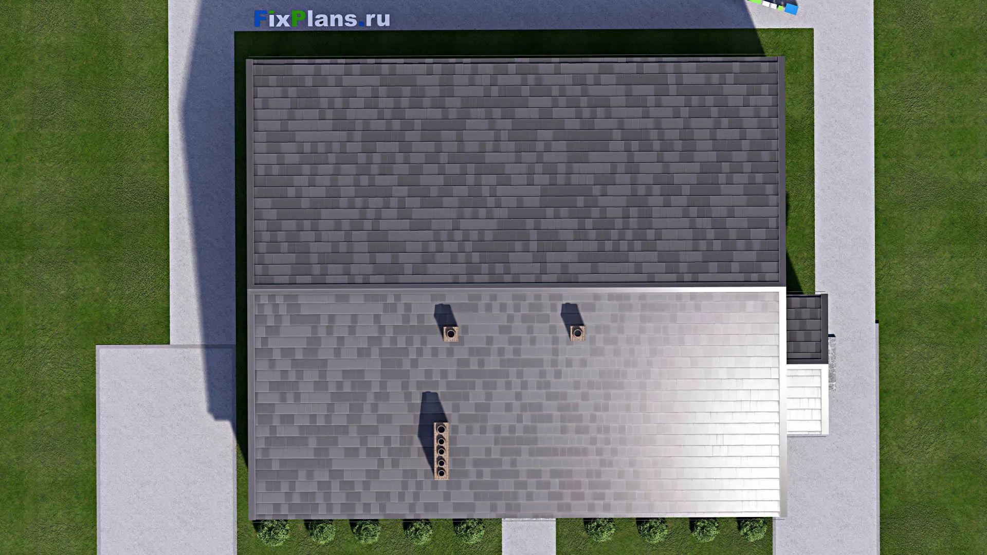 F-14489 - Проект одноэтажного дома 13 на 16, площадью 160 м² с 4 спальнями