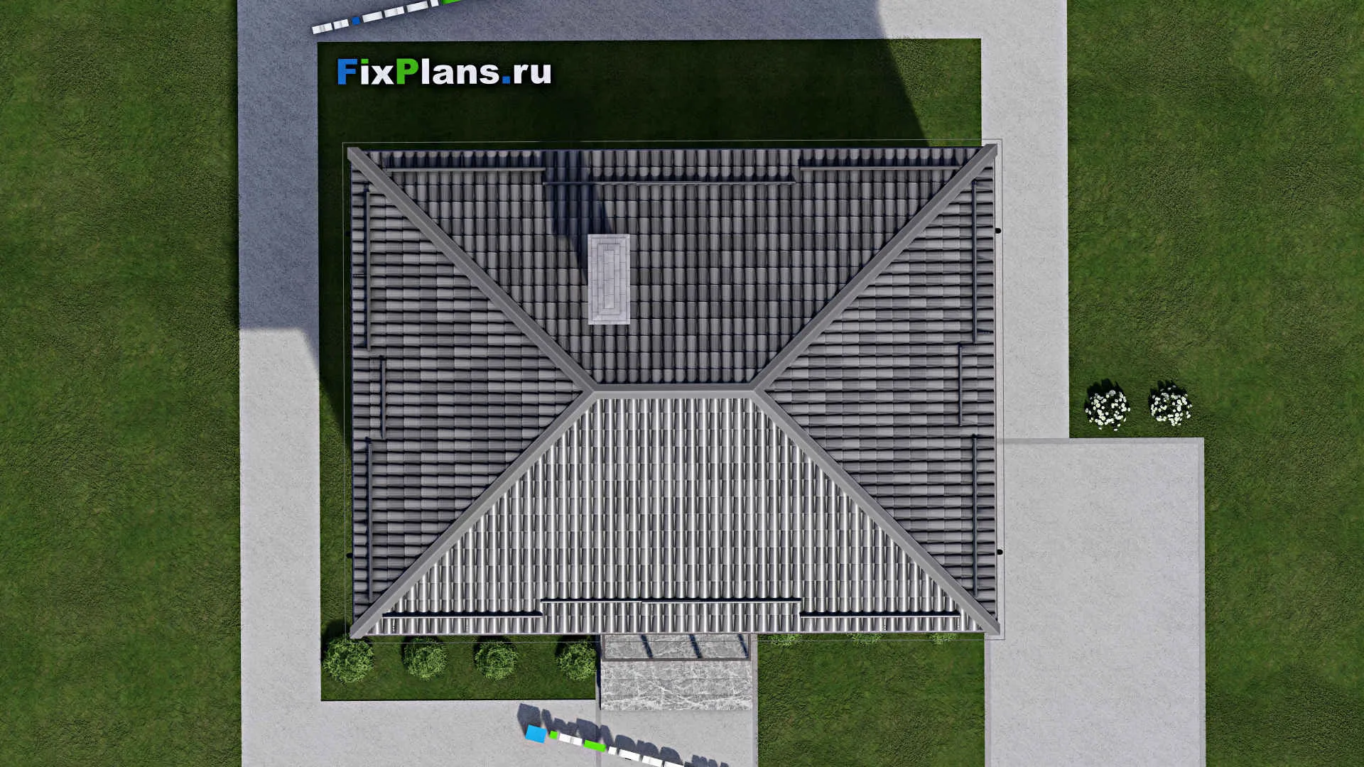 F-8027 - Проект двухэтажного дома 8 на 11, площадью 110 м² с балконом и 4 спальнями