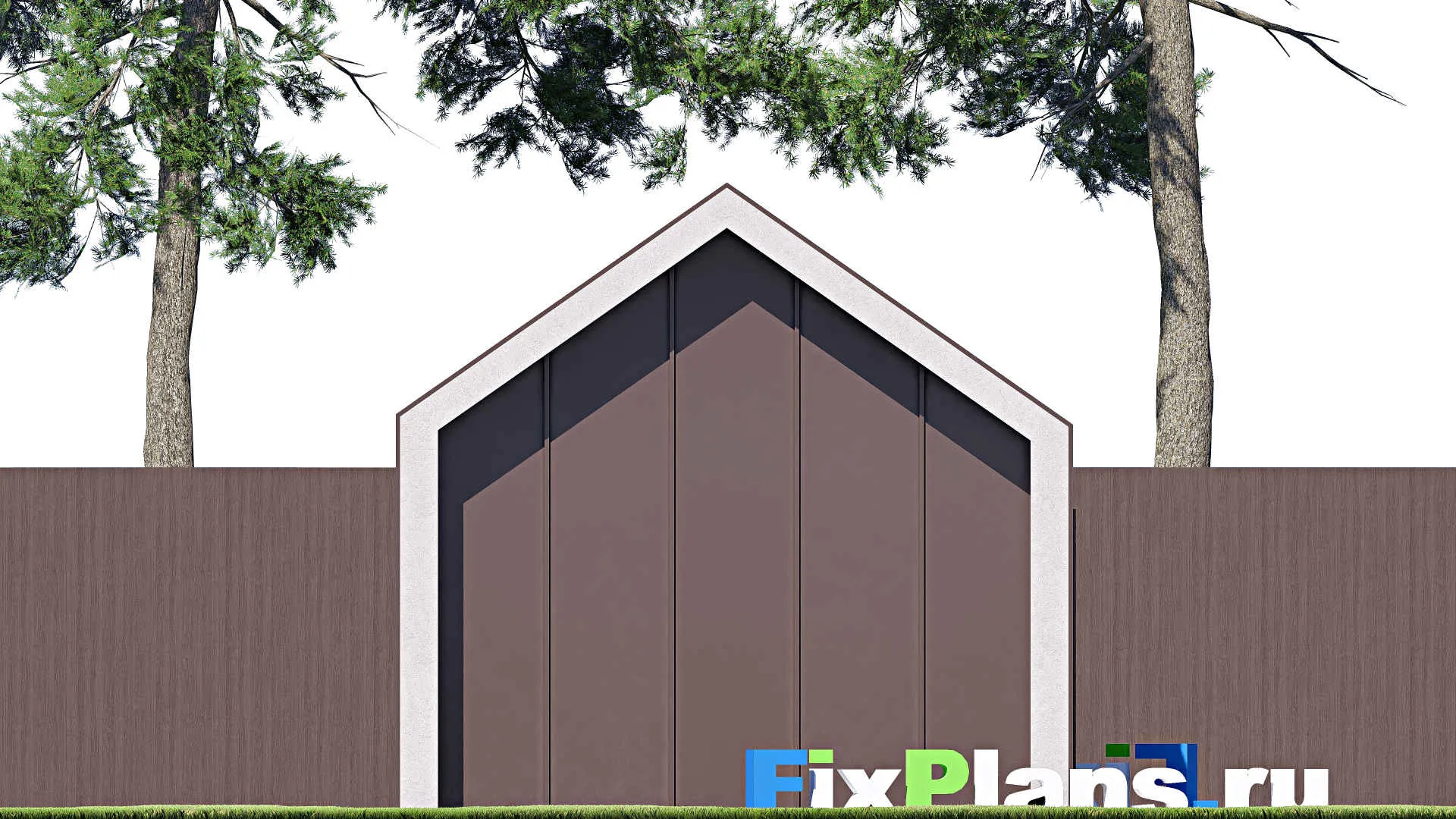 F-21041 - Проект гаража 5 на 8, площадью 30 м² на 1 машиноместо